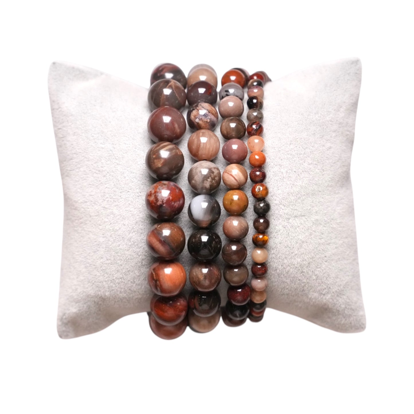 Bracelet Bois fossilisé de Madagascar A - Foliesbijoux