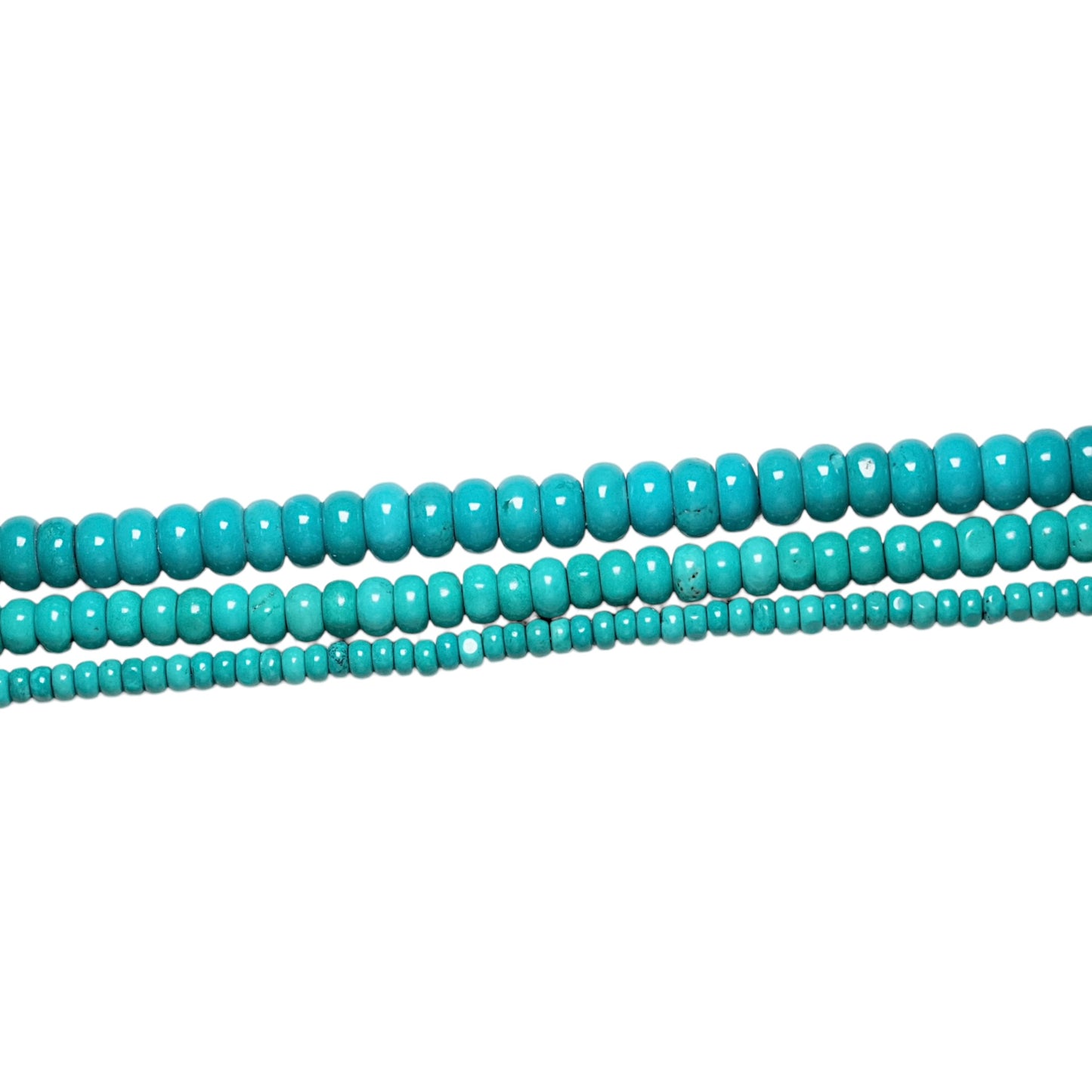 Fil Turquoise de Chine rondelle - Foliesbijoux