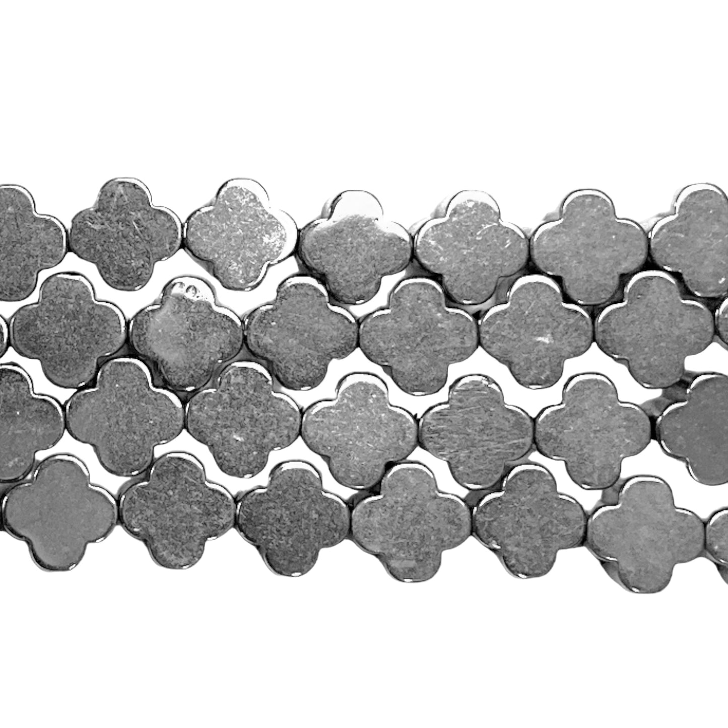 Fil de perle Hématite electroplaquée argenté claire HEA-62/ HEA-62P - Foliesbijoux