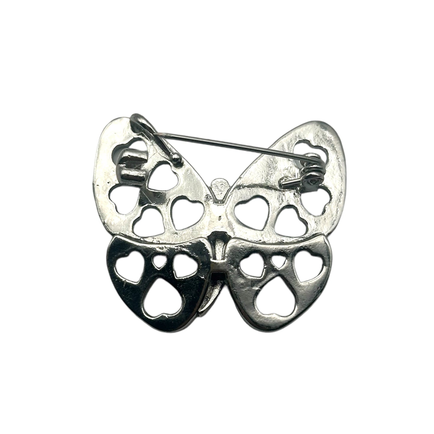 Broche nacre abalone Papillon 3 x 3 cm - Foliesbijoux