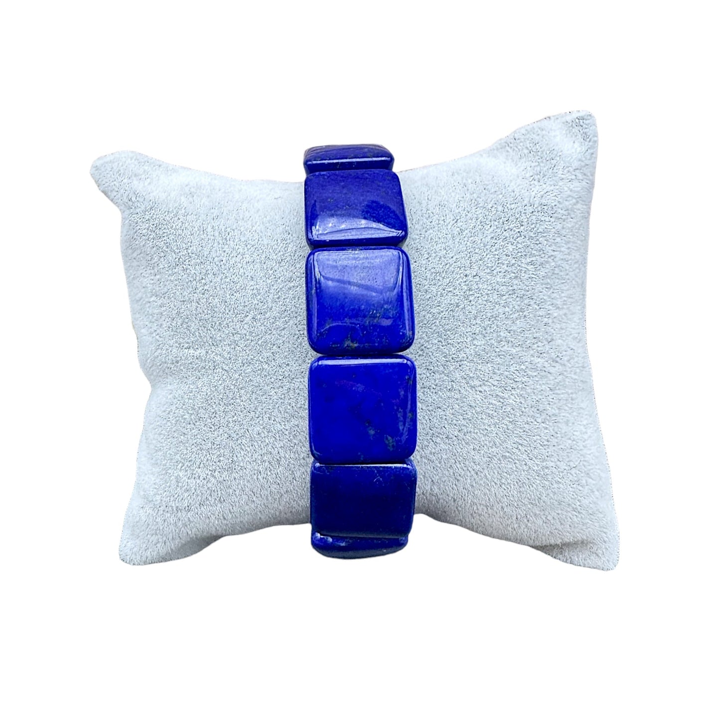Bracelet lapis lazuli AAA carrée - Foliesbijoux