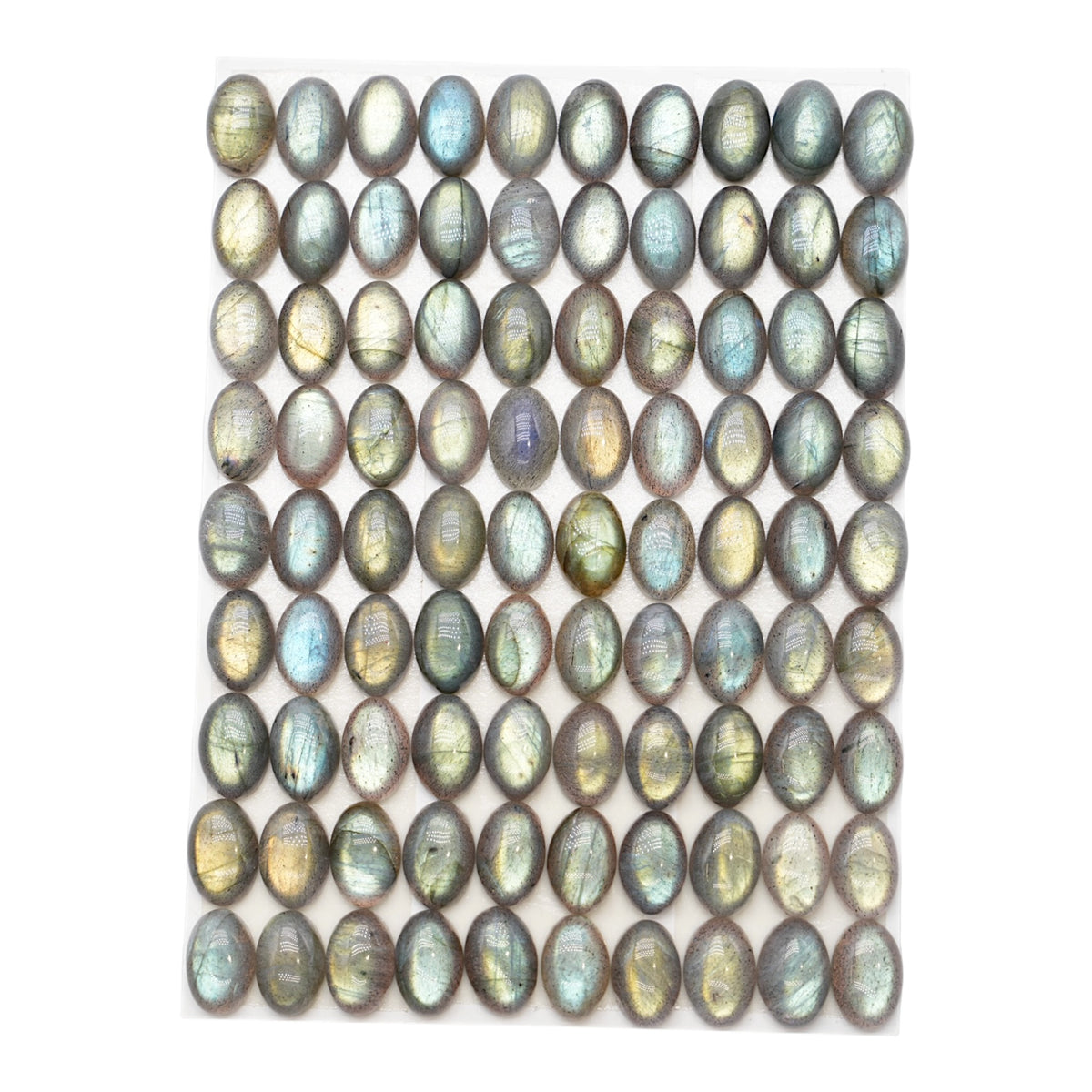 Lot de 90 pendentif Cabochon OVALE Labradorite AAA 8x12 mm
