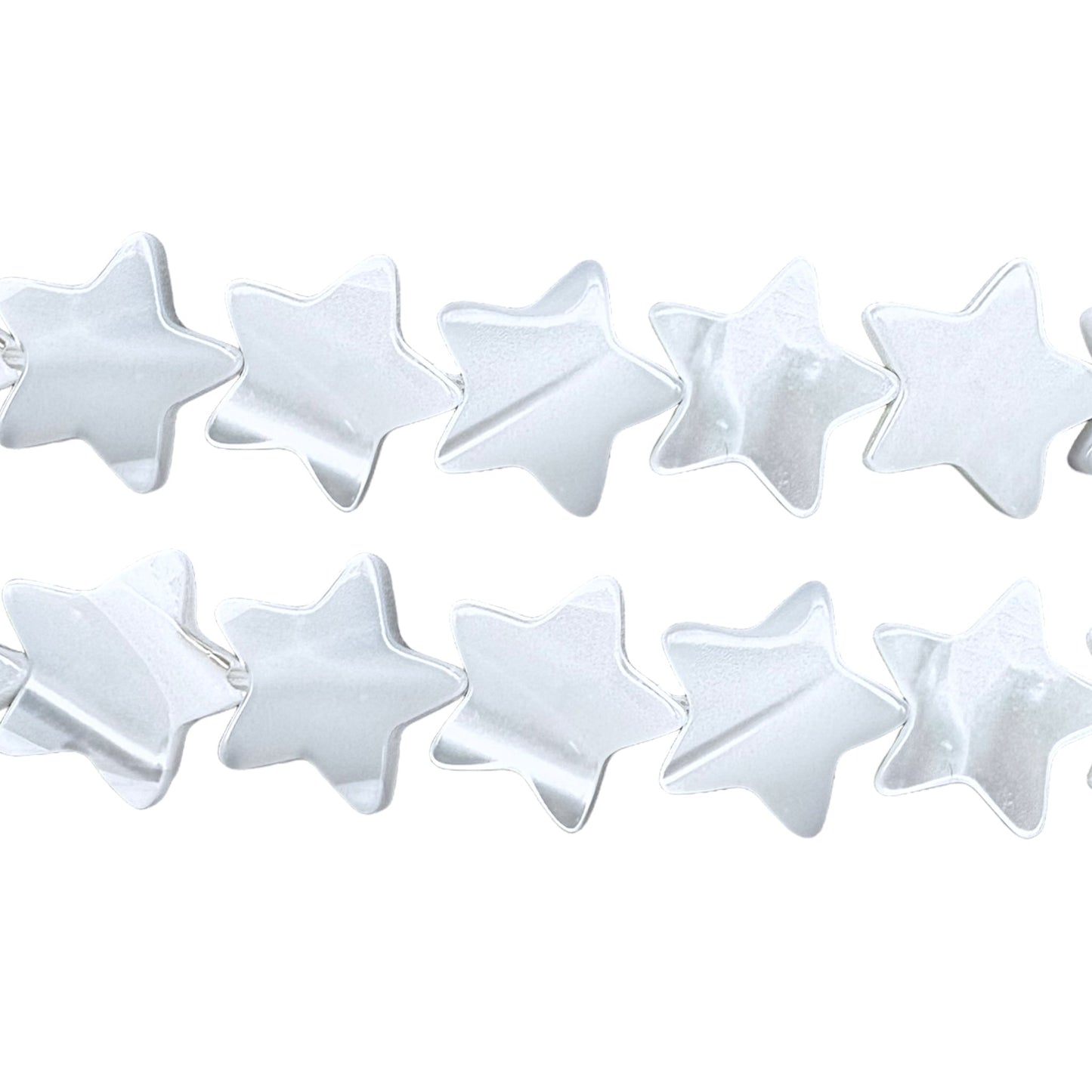 Fil de etoile en nacre blanche - Foliesbijoux