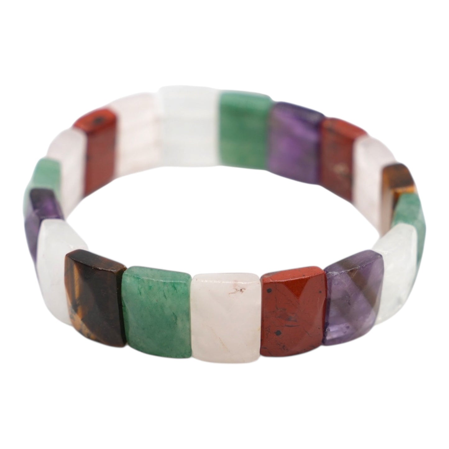 Bracelet facetté AA+ 11x15 mm rectangulaire (17 pierres disponibles) #6