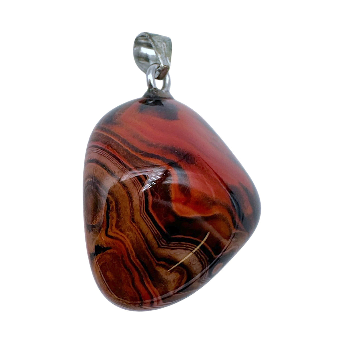 Pendentif Agate botswana - Foliesbijoux