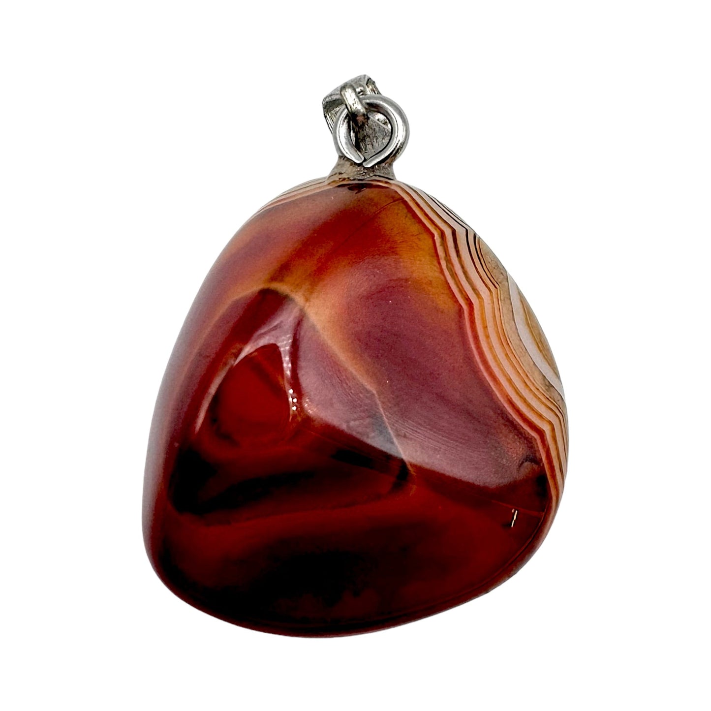 Pendentif Agate botswana - Foliesbijoux
