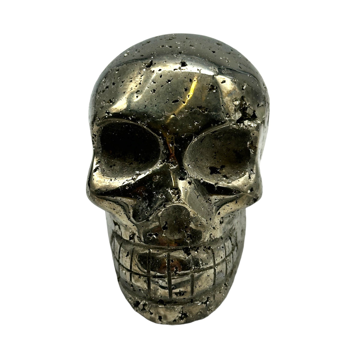 Crâne en Pyrite du Pérou AAA - Foliesbijoux