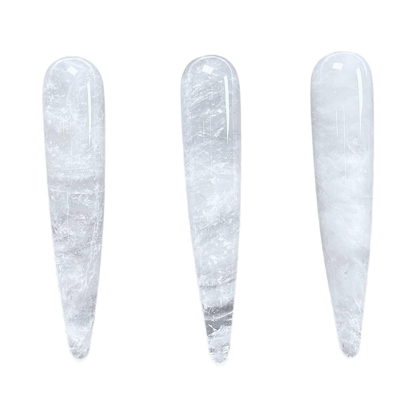 Baton de massage Cristal de roche à l’unité - Foliesbijoux