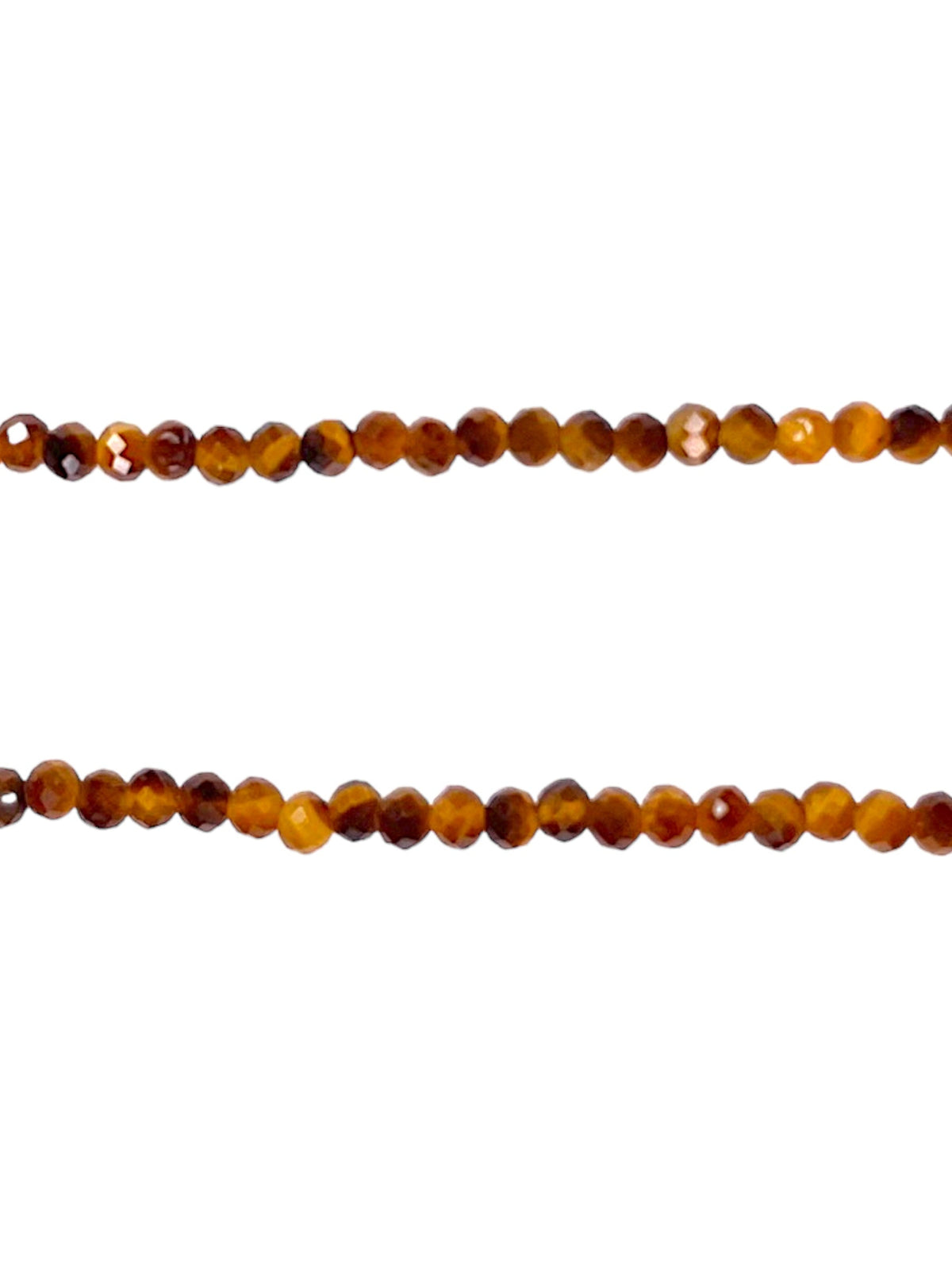 Collier Oeil de tigre 2-3mm acier inoxydable doré/argenté (référence 20) - Foliesbijoux