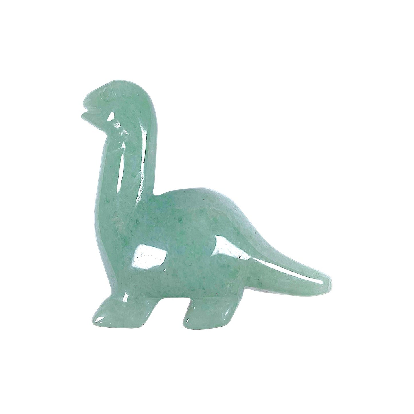 Figurine de diplodocus en Aventurine verte - Foliesbijoux