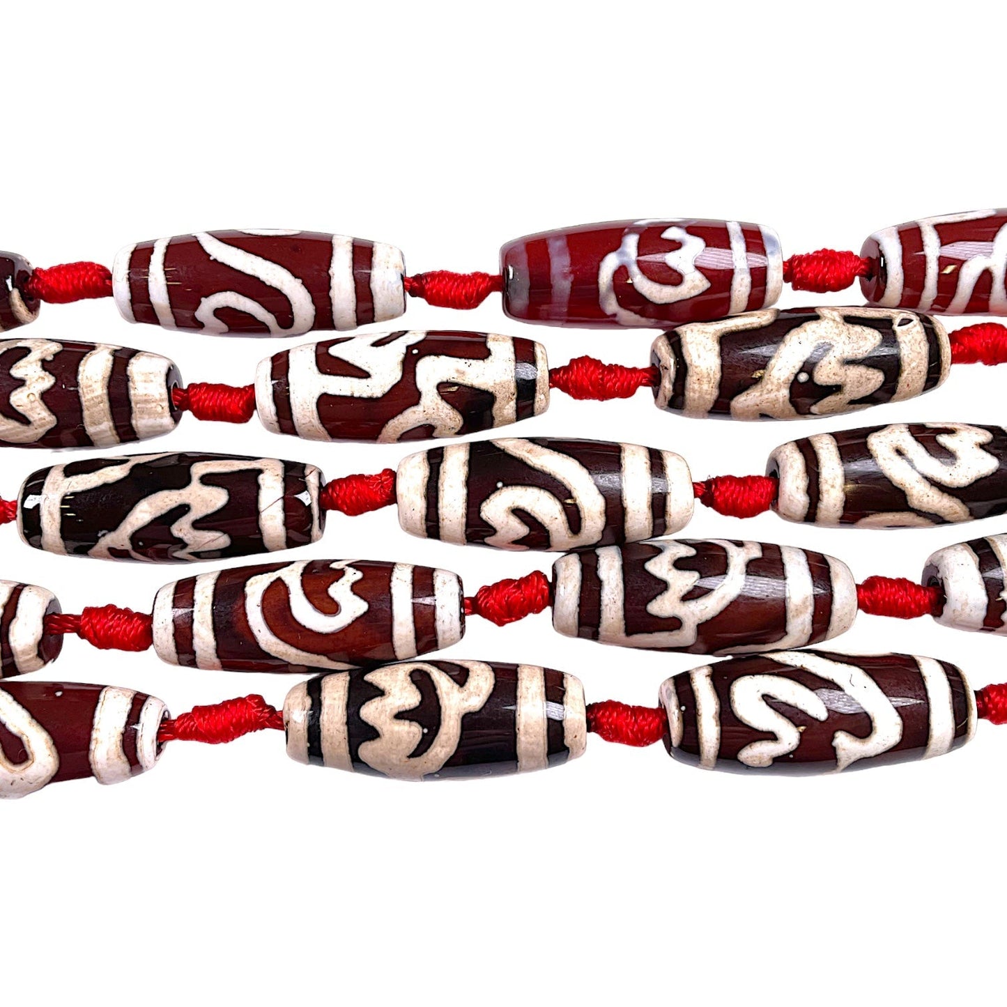 Fil Agate du Tibet Dzi 10 x 30 mm #11 - Foliesbijoux