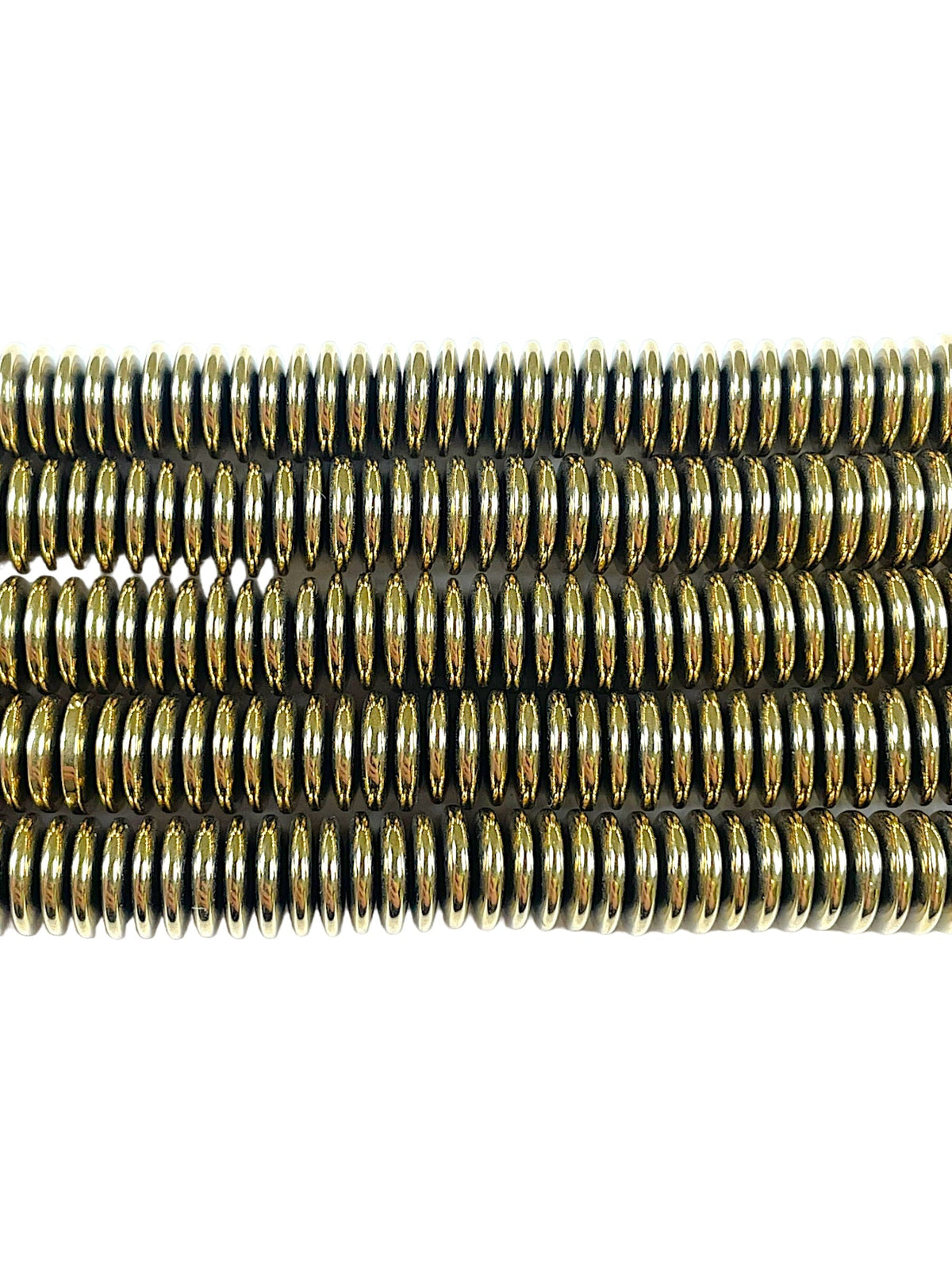 Fil de perle Hématite electroplaquée doré/bronze HED-97 - Foliesbijoux