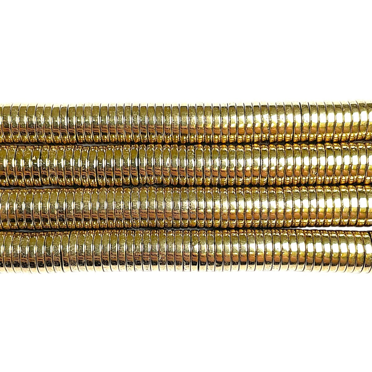 Fil de perle Hématite electroplaquée doré/bronze HED-19 - Foliesbijoux
