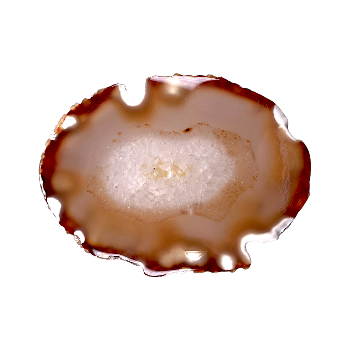Agate marron - Foliesbijoux