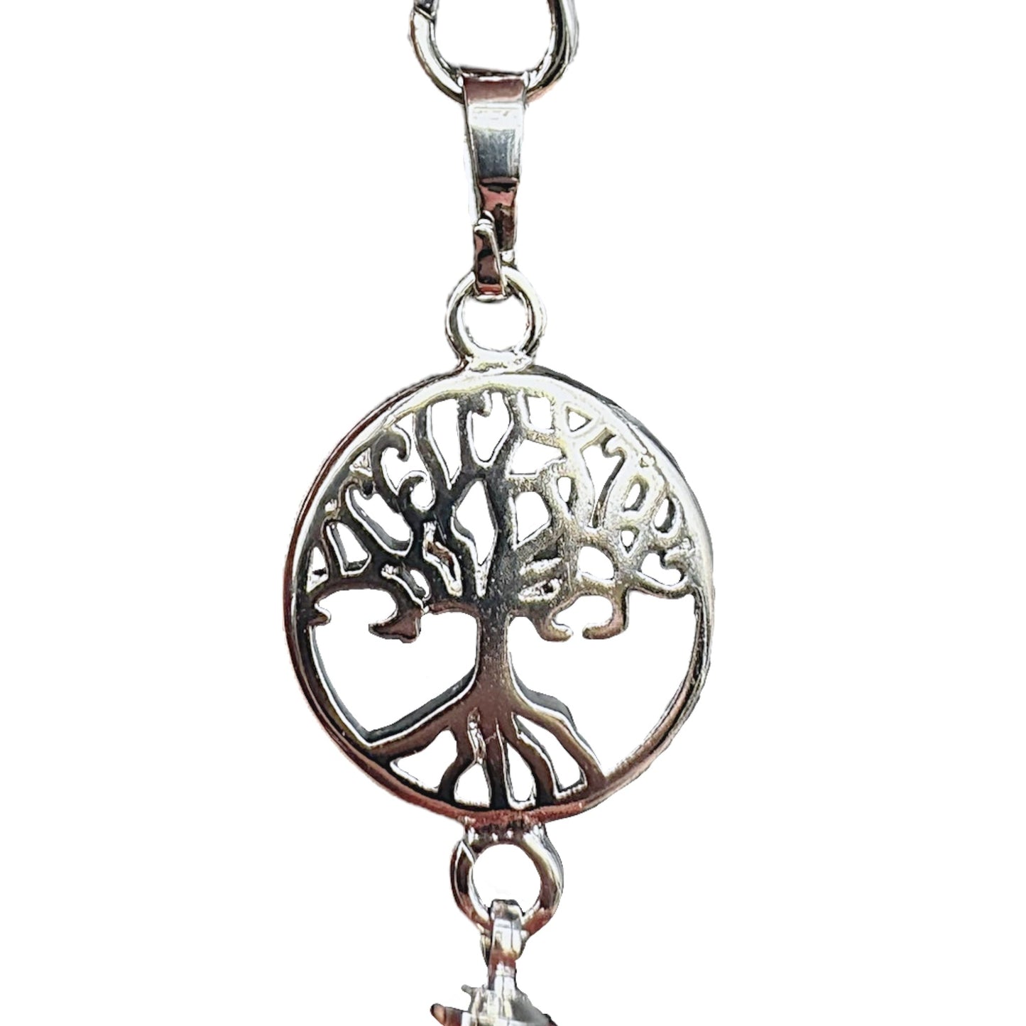 Pendule Arbre de vie cône Jaspe rouge - Foliesbijoux