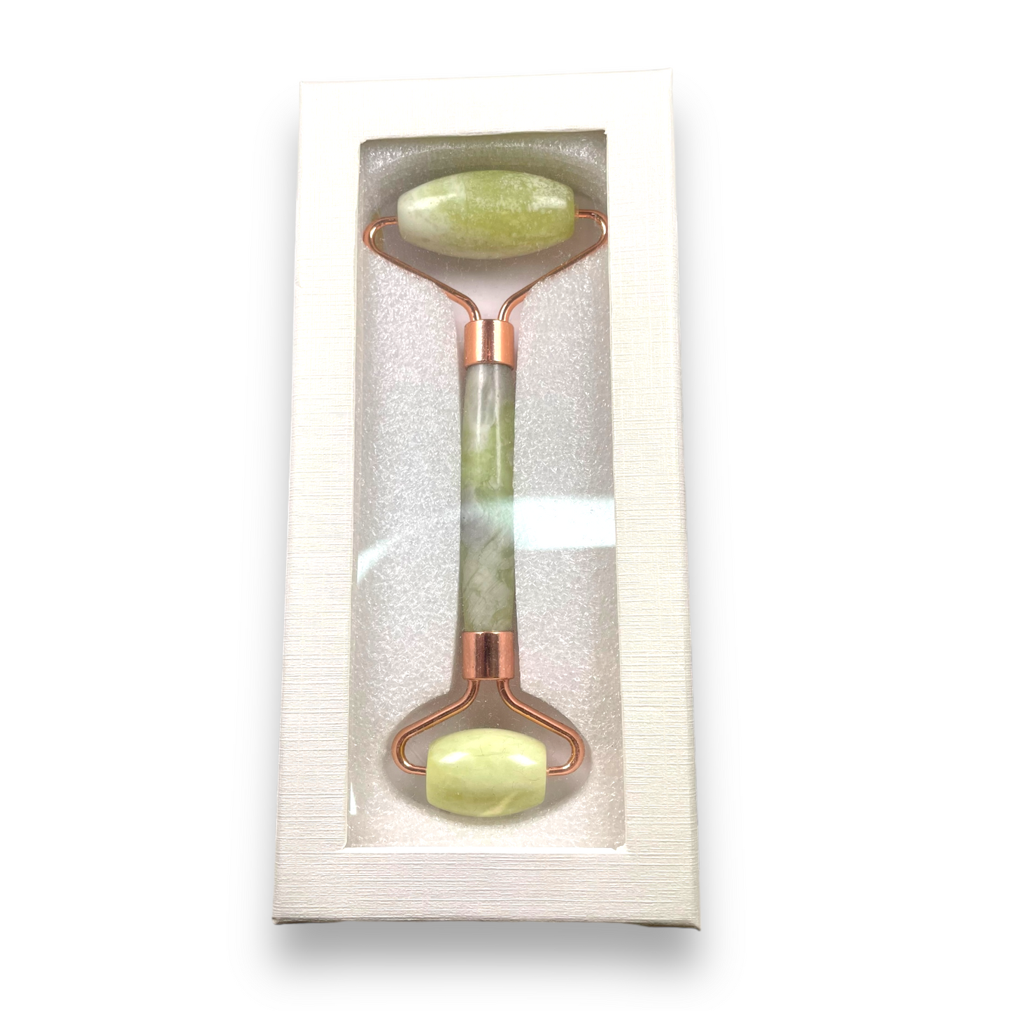 Rouleau de massage Jade de Chine Anti inflammation/imperfection - Foliesbijoux