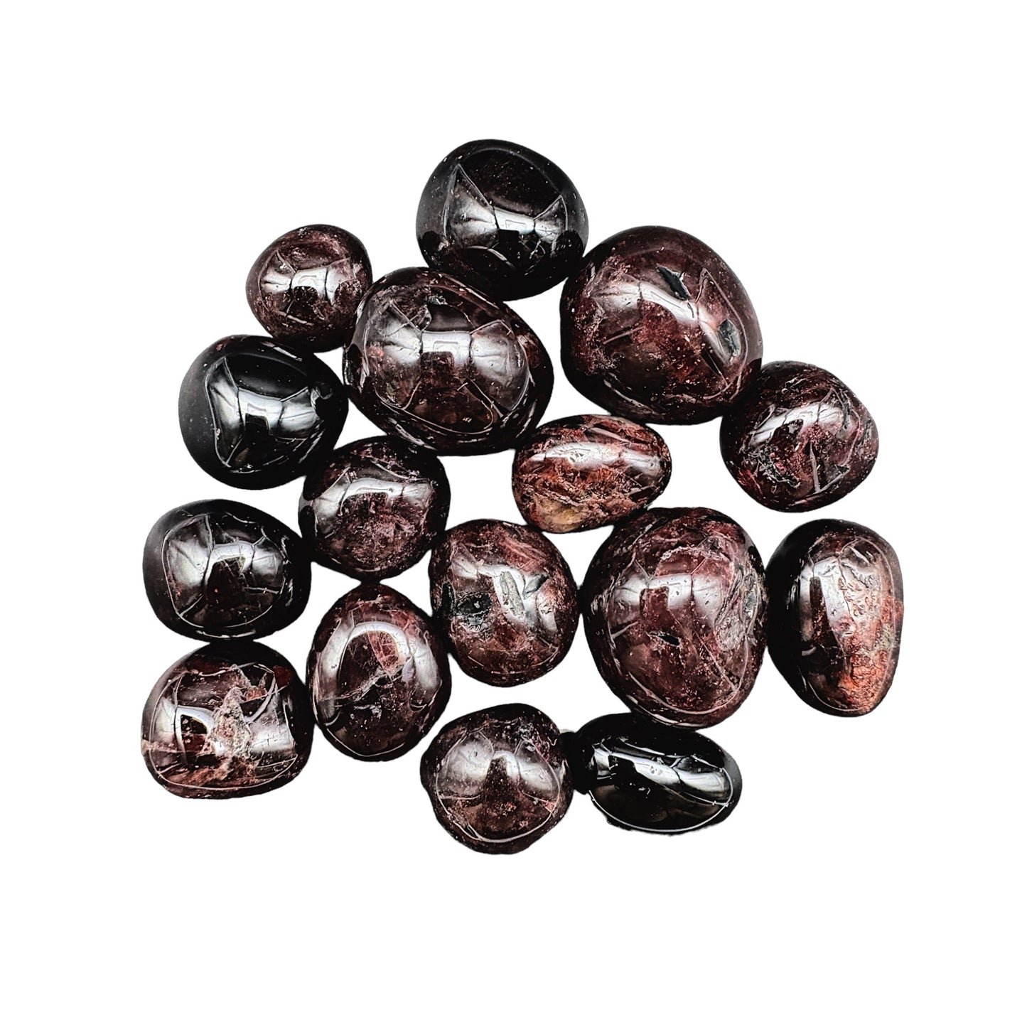 Pierre roulée en Grenat - Foliesbijoux