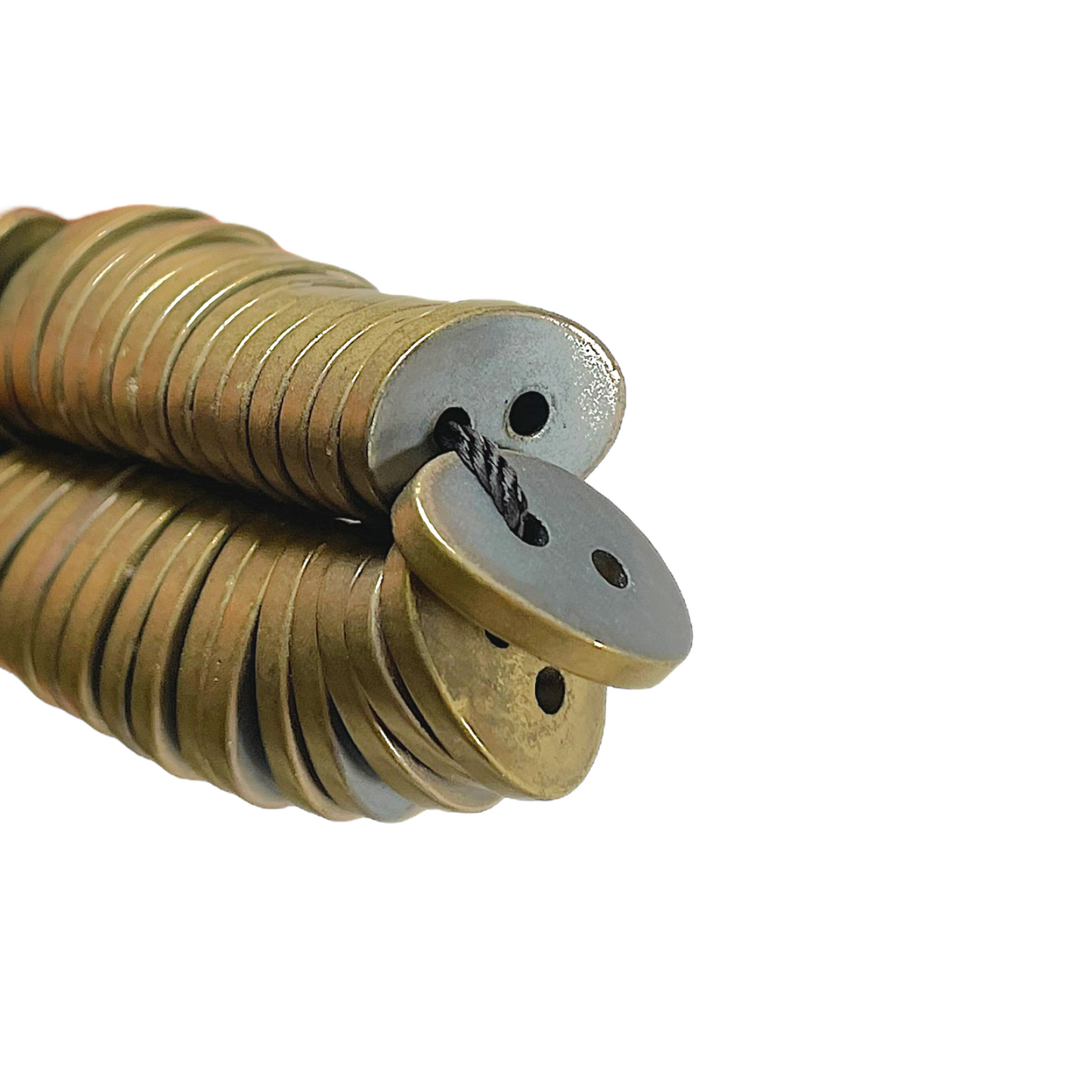 Fil de perle Hématite electroplaquée matte MD-37 - Foliesbijoux