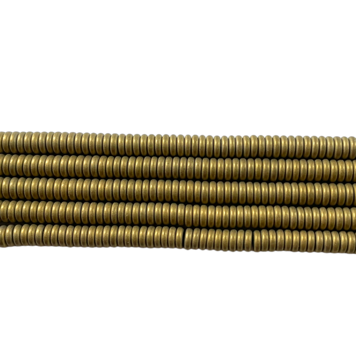 Fil de perle Hématite electroplaquée matte MD-19 - Foliesbijoux