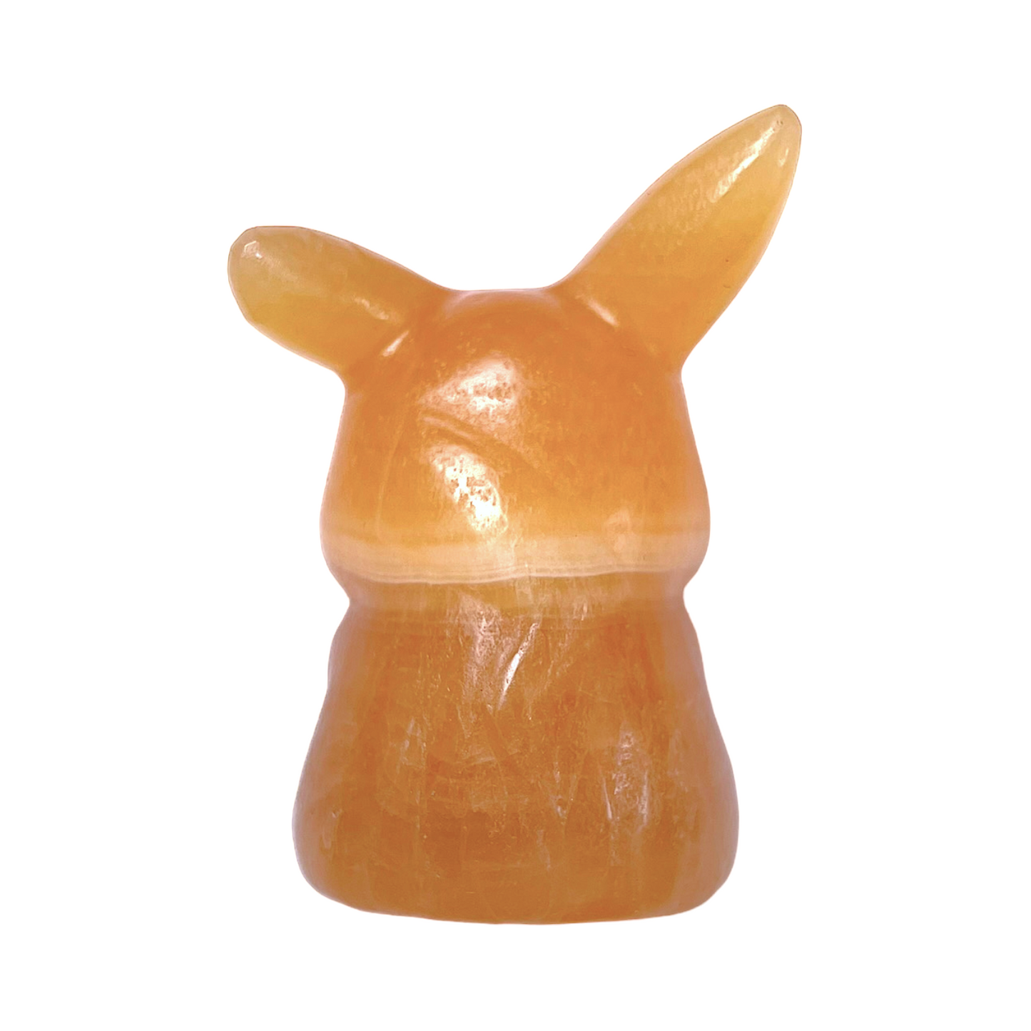 Figurine Pikachu en Calcite jaune - Foliesbijoux