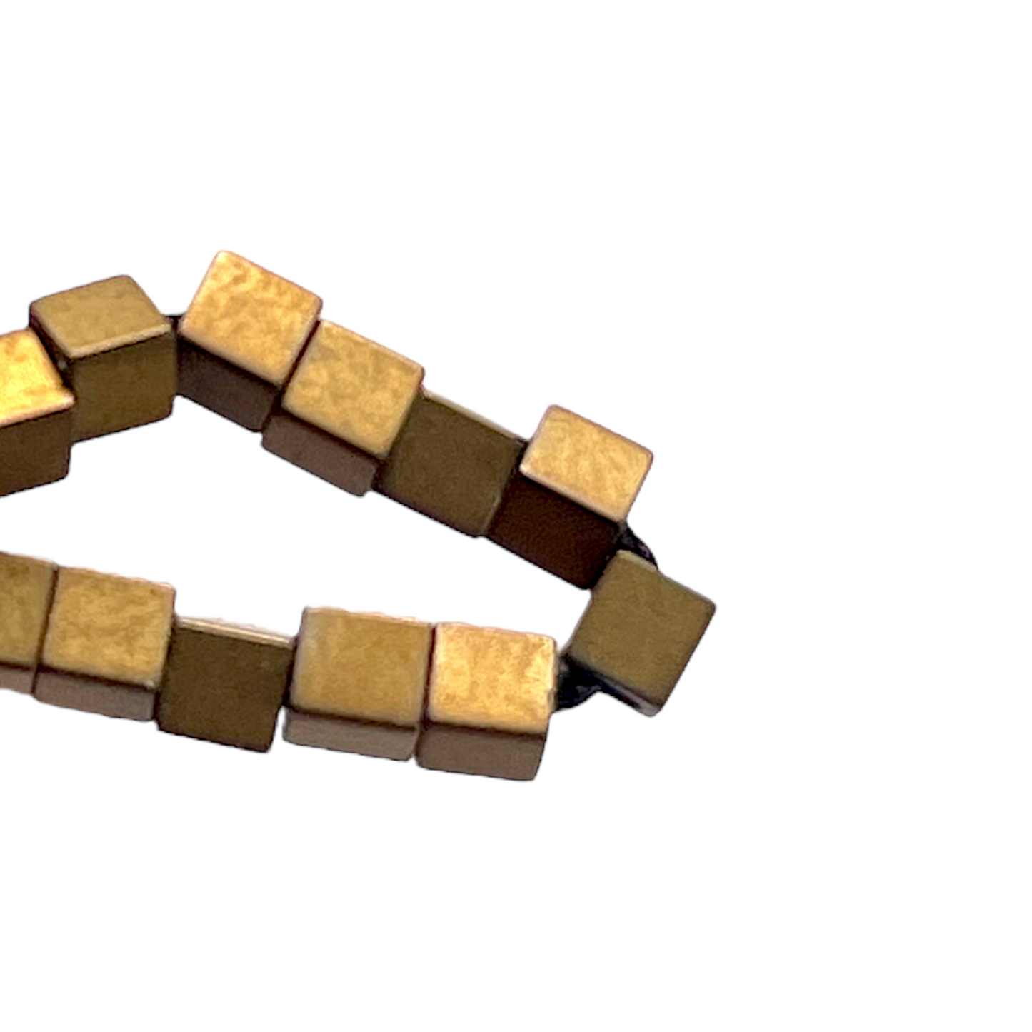 Fil de perle Hématite electroplaquée matte MD-10 - Foliesbijoux