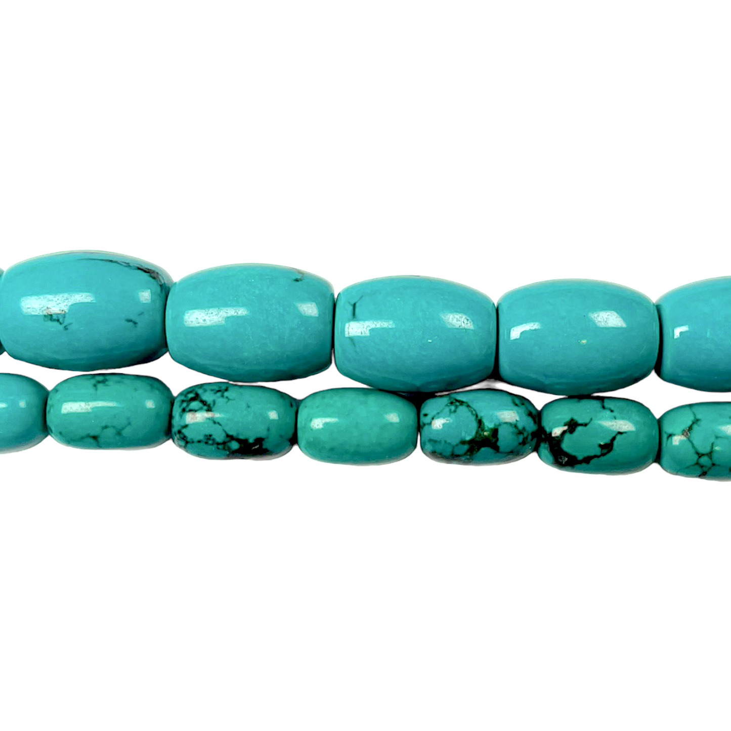 Fil ovale Turquoise de Chine - Foliesbijoux