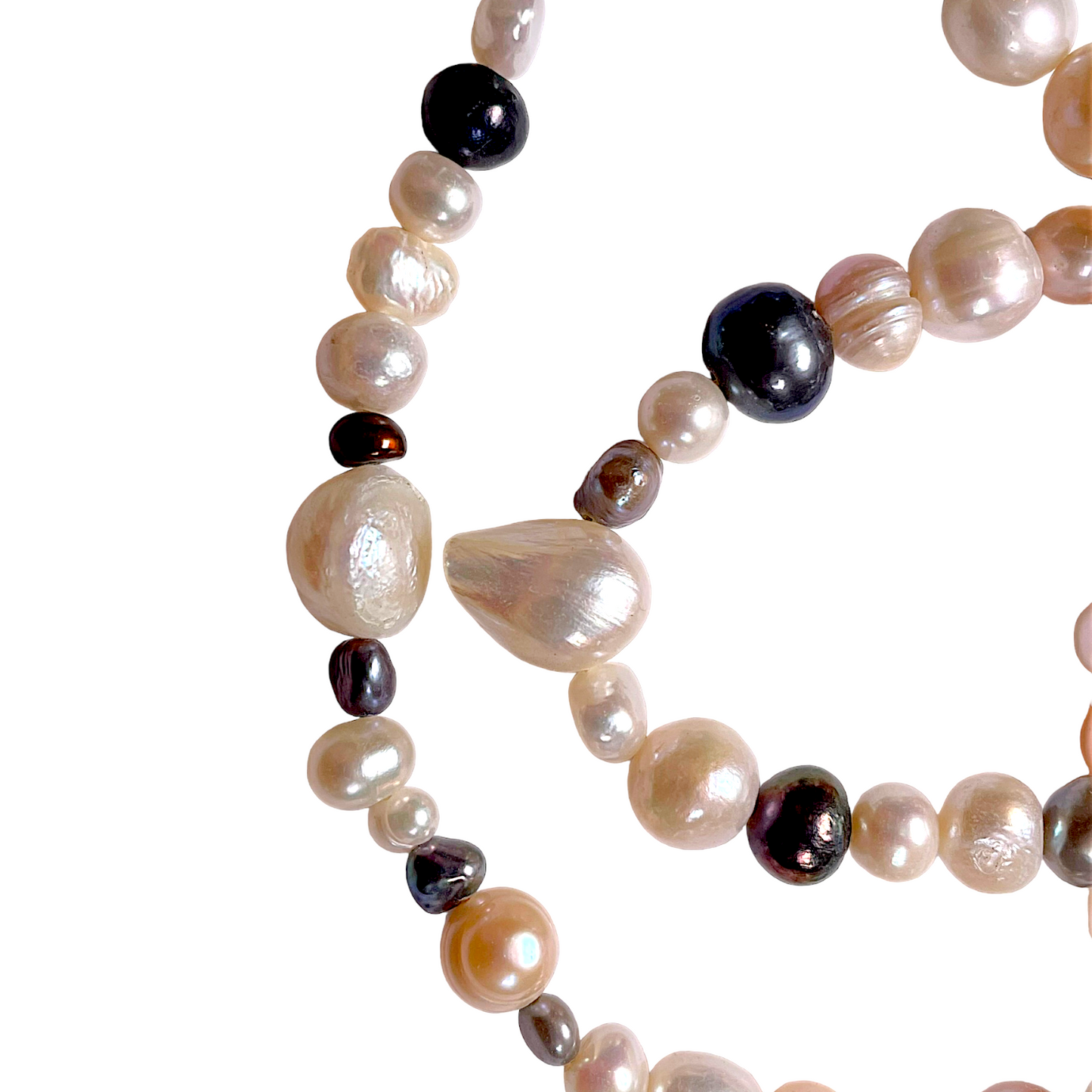 Collier en perles d’eau douce mix 1 - Foliesbijoux