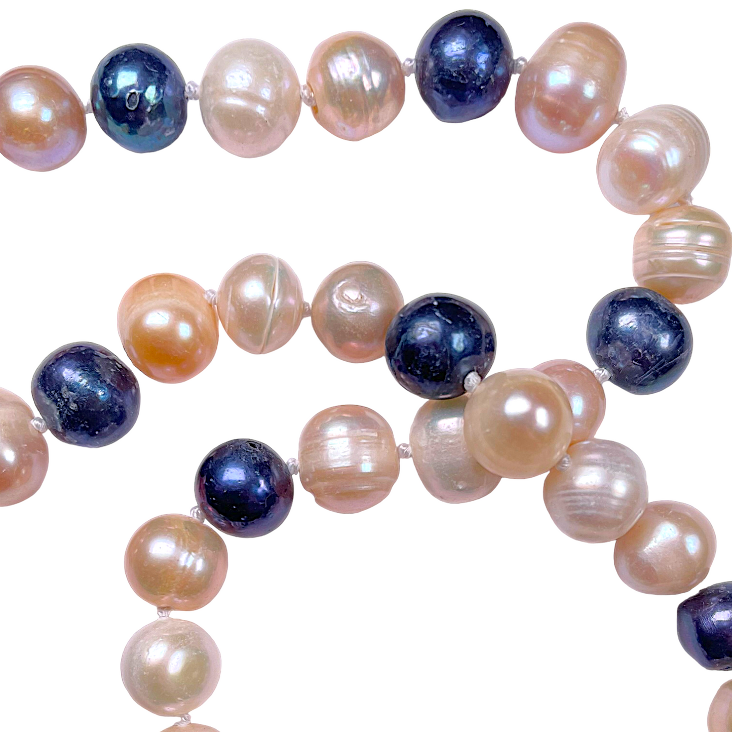 Collier en perles d’eau douce mix 3 - Foliesbijoux