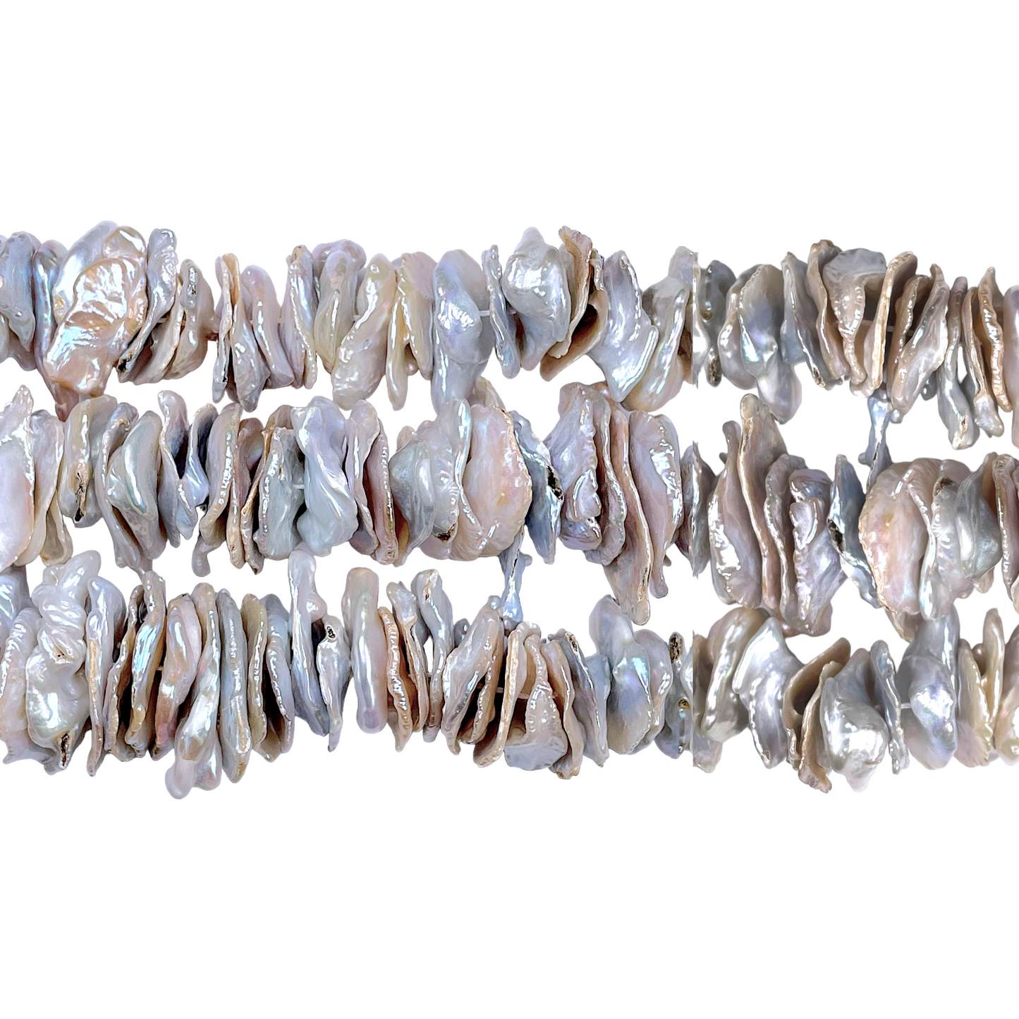 Fil de chips en nacre 20 mm - Foliesbijoux