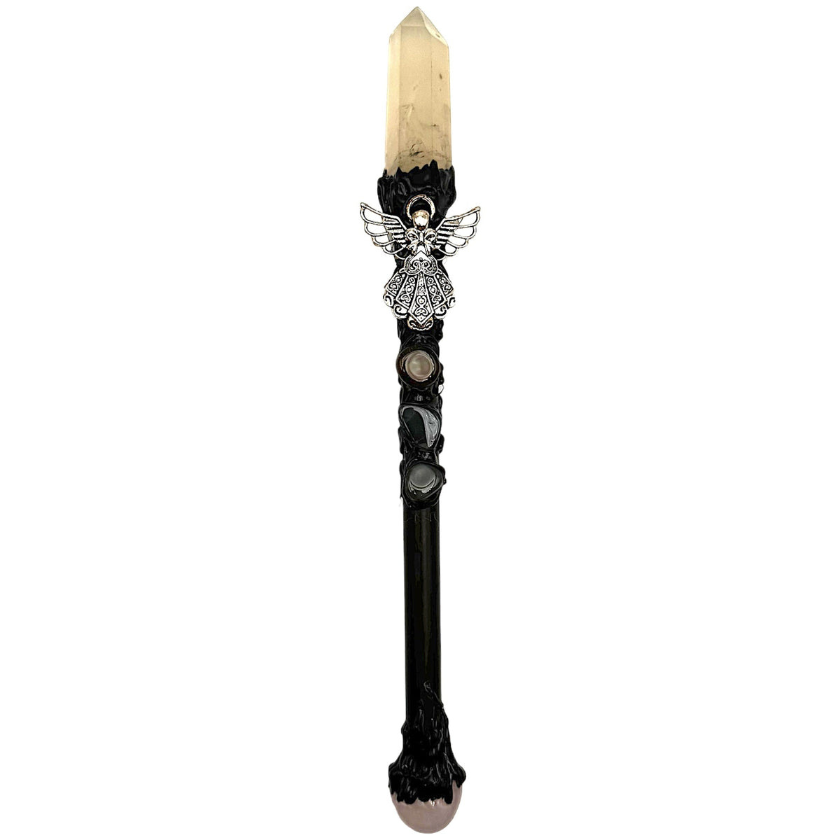 Baguette magique artisanale pour rituel & méditation aléatoire - Foliesbijoux