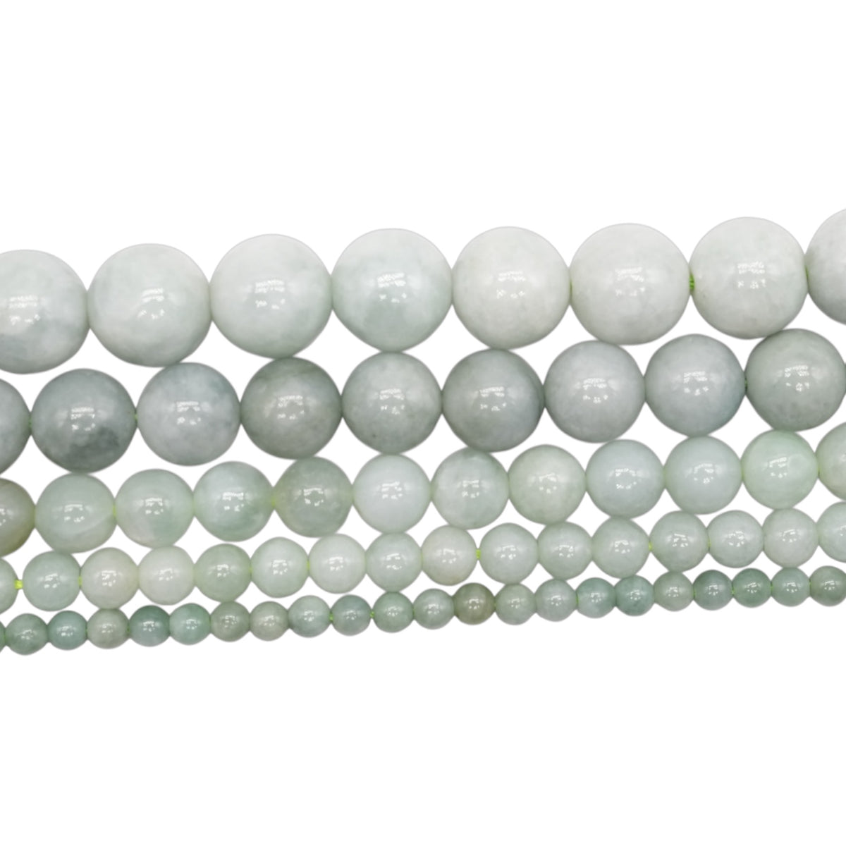 Burmese Jade clear A+ bead strand