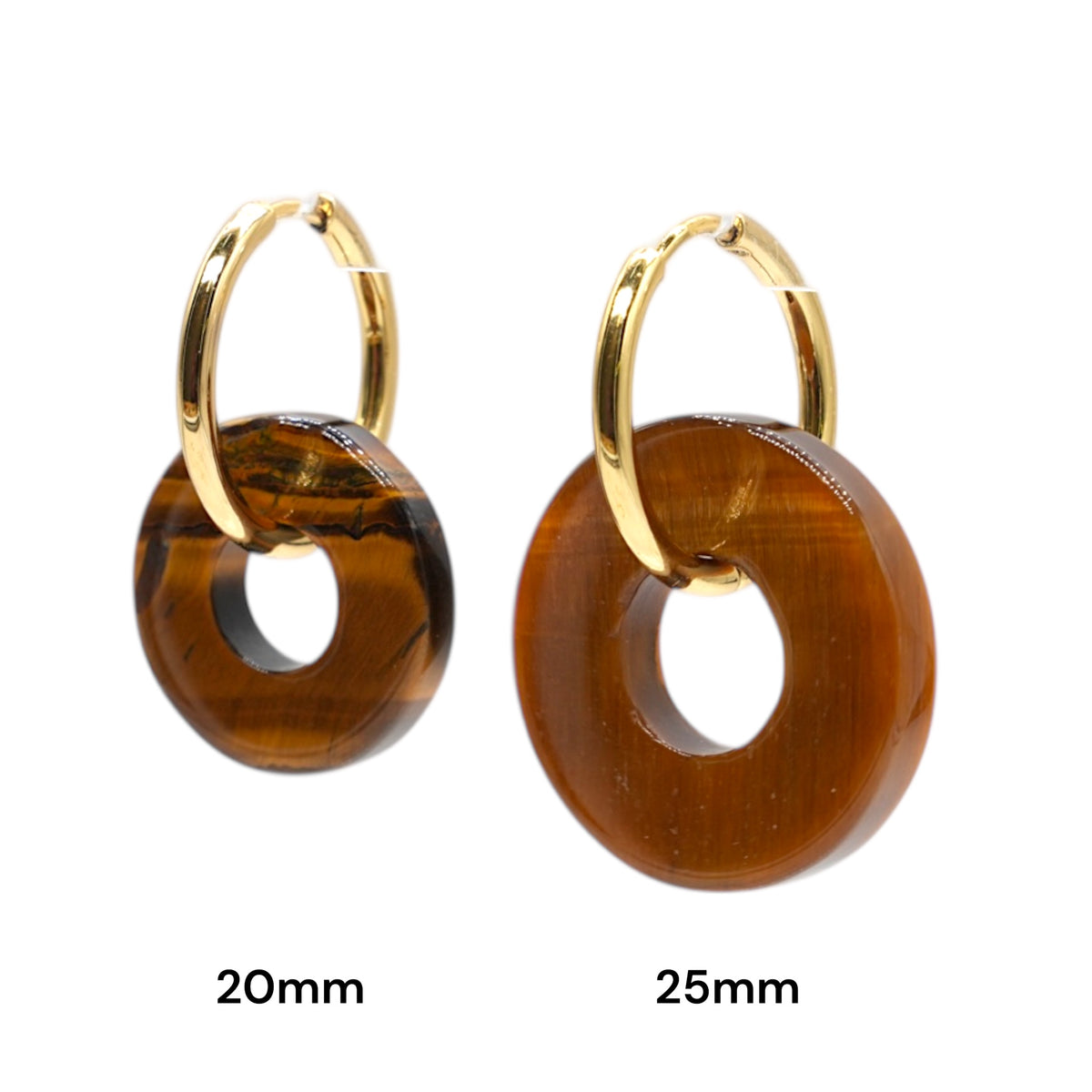 Lot de 2 charm’s Donut pour boucle d’oreille (Créole non comprise) (2 tailles disponible)