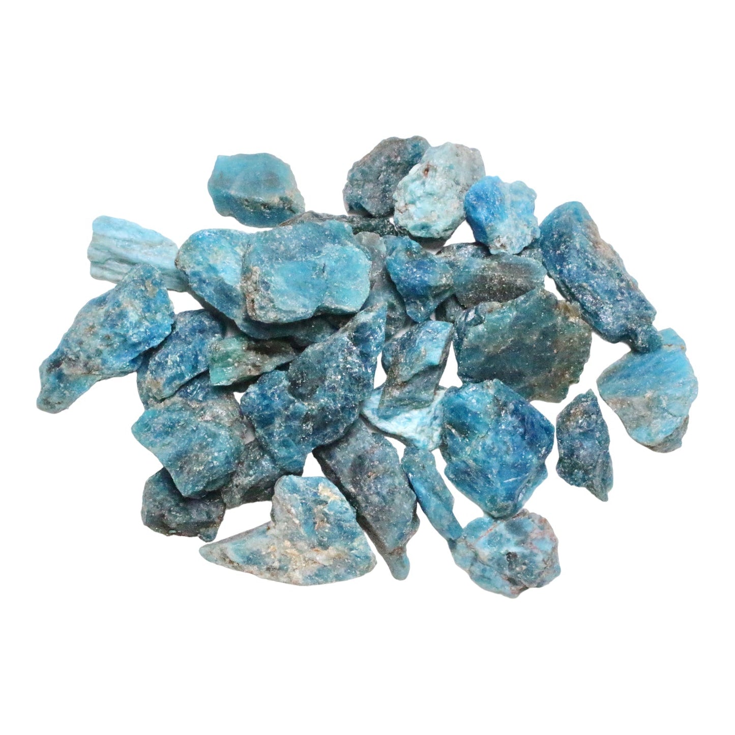 Pierre brute Apatite bleue - Foliesbijoux