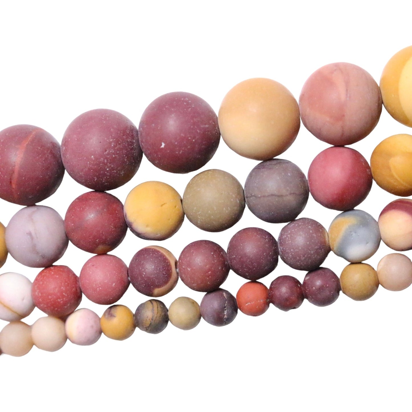 Fil de perle Jaspe Mokaite mat A+ - Foliesbijoux