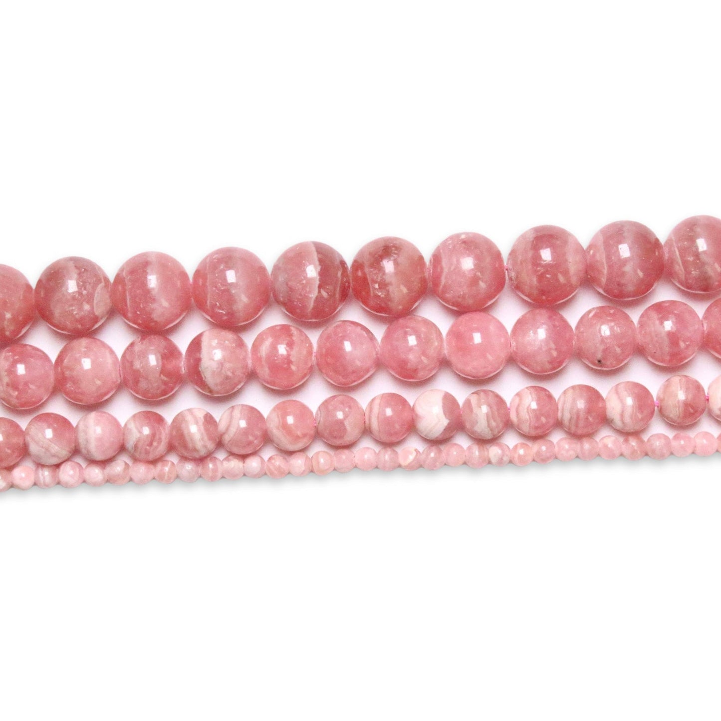 Fil de perle Rhodochrosite AAA - Foliesbijoux