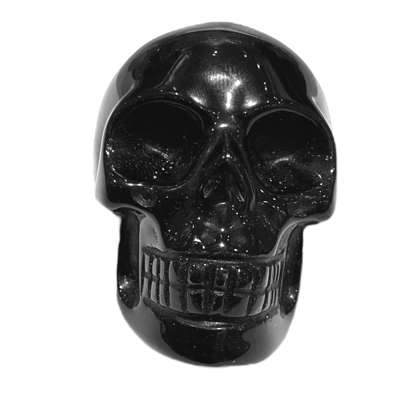 Crâne en Obsidienne noire - Foliesbijoux