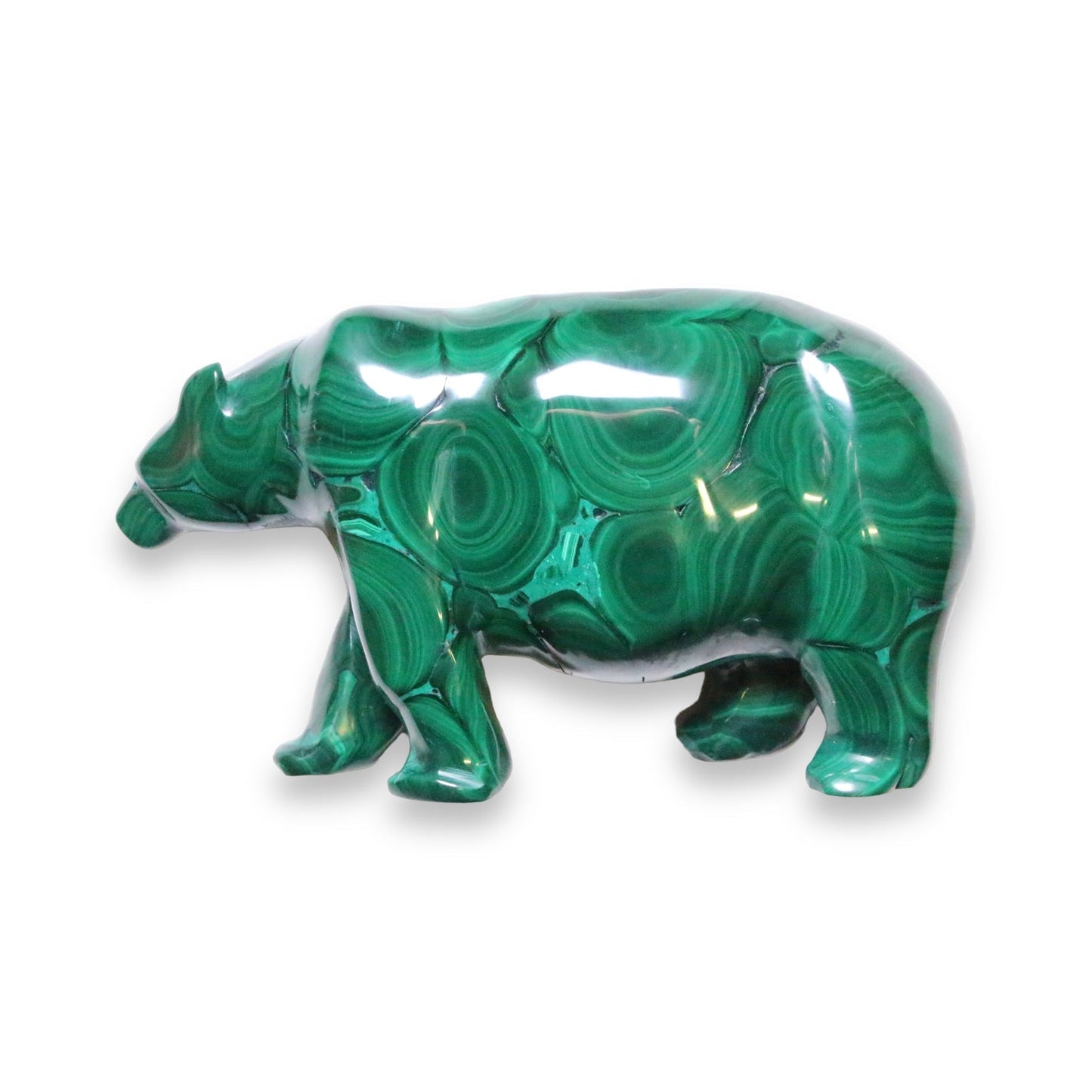 Ours en malachite du Congo - Foliesbijoux