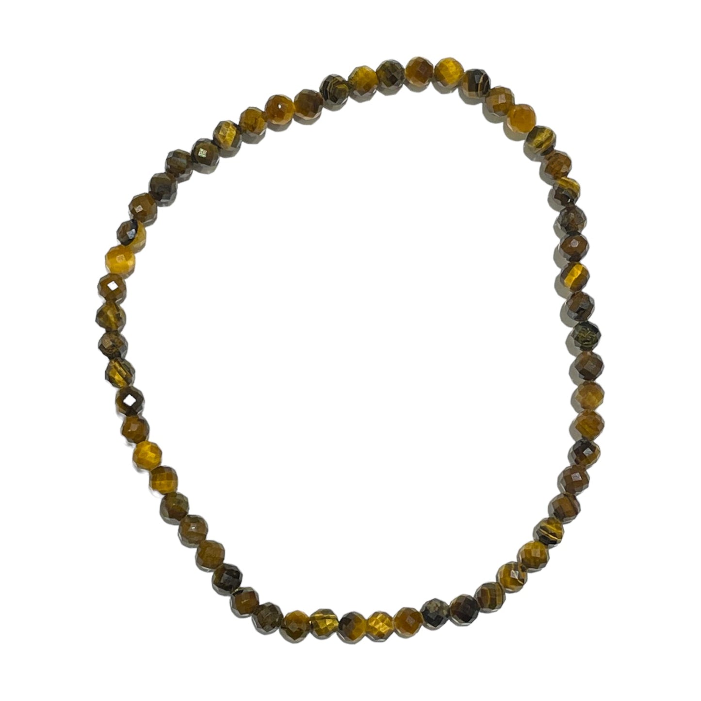 Bracelet Facetté 3mm Oeil de tigre A+ - Foliesbijoux