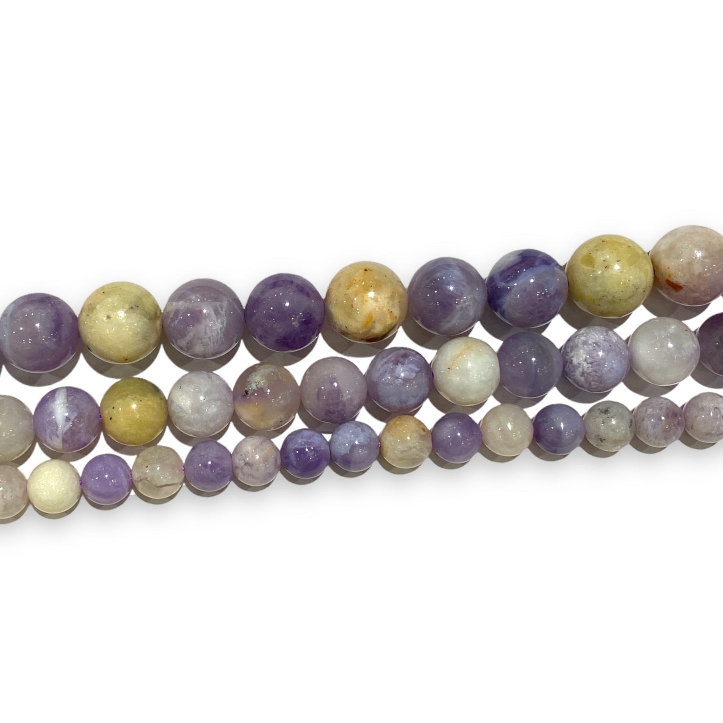 Fil de perle Opale Violette A+ - Foliesbijoux