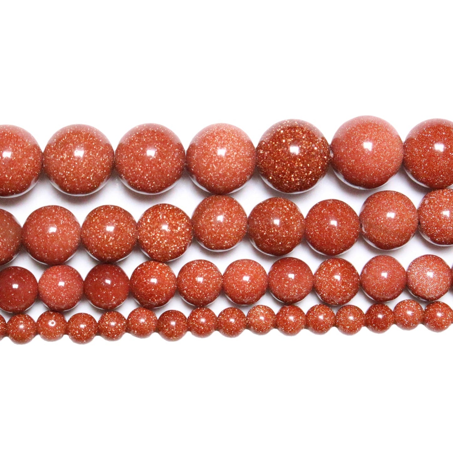 Fil de perle Pierre de soleil synthèse - Foliesbijoux