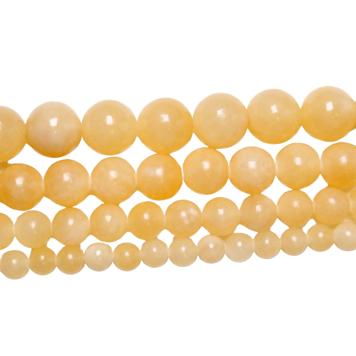 Fil de perle Calcite jaune A - Foliesbijoux