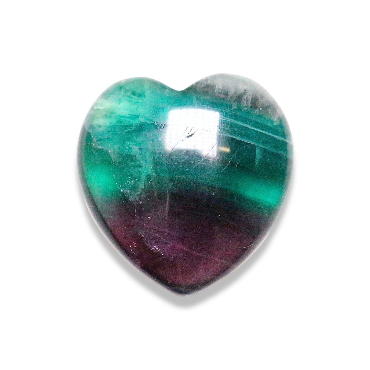 Coeur Fluorine multicolore à l'unité - Foliesbijoux