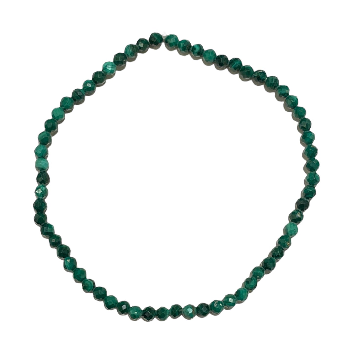 Bracelet Facetté 3mm Malachite AA - Foliesbijoux