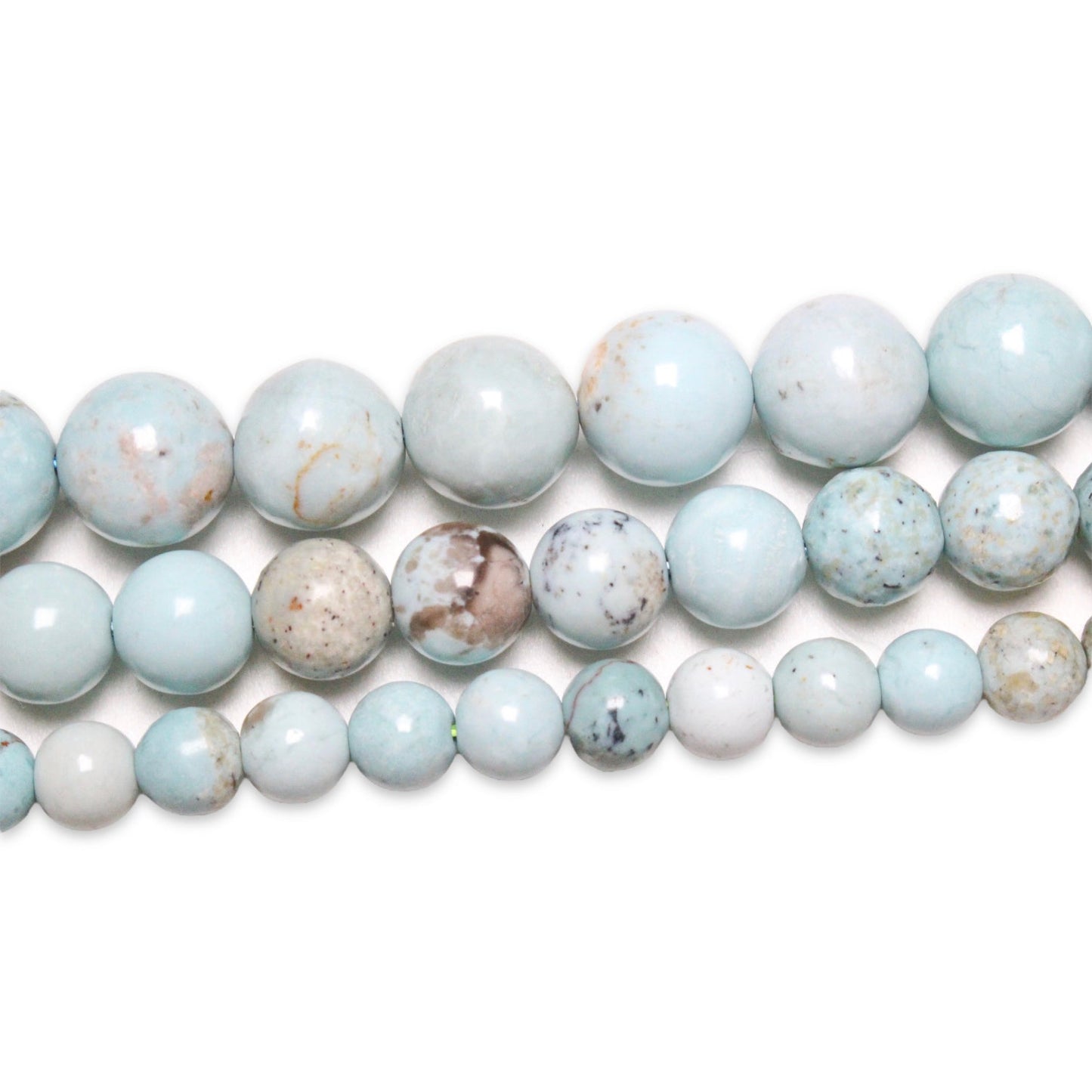 Fil de perles Turquoise de Madagascar A - Foliesbijoux