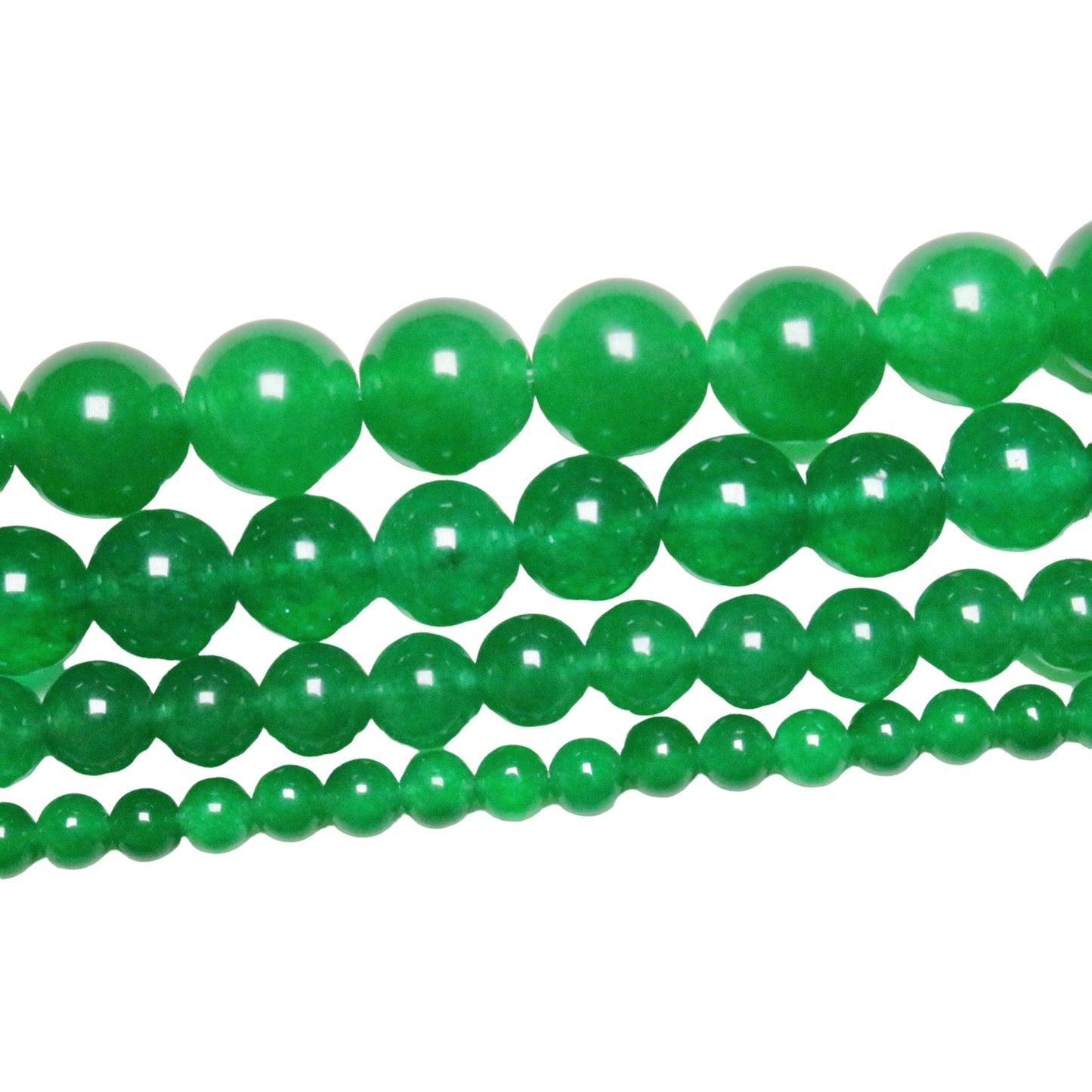 Fil de perle Agate Verte A - Foliesbijoux
