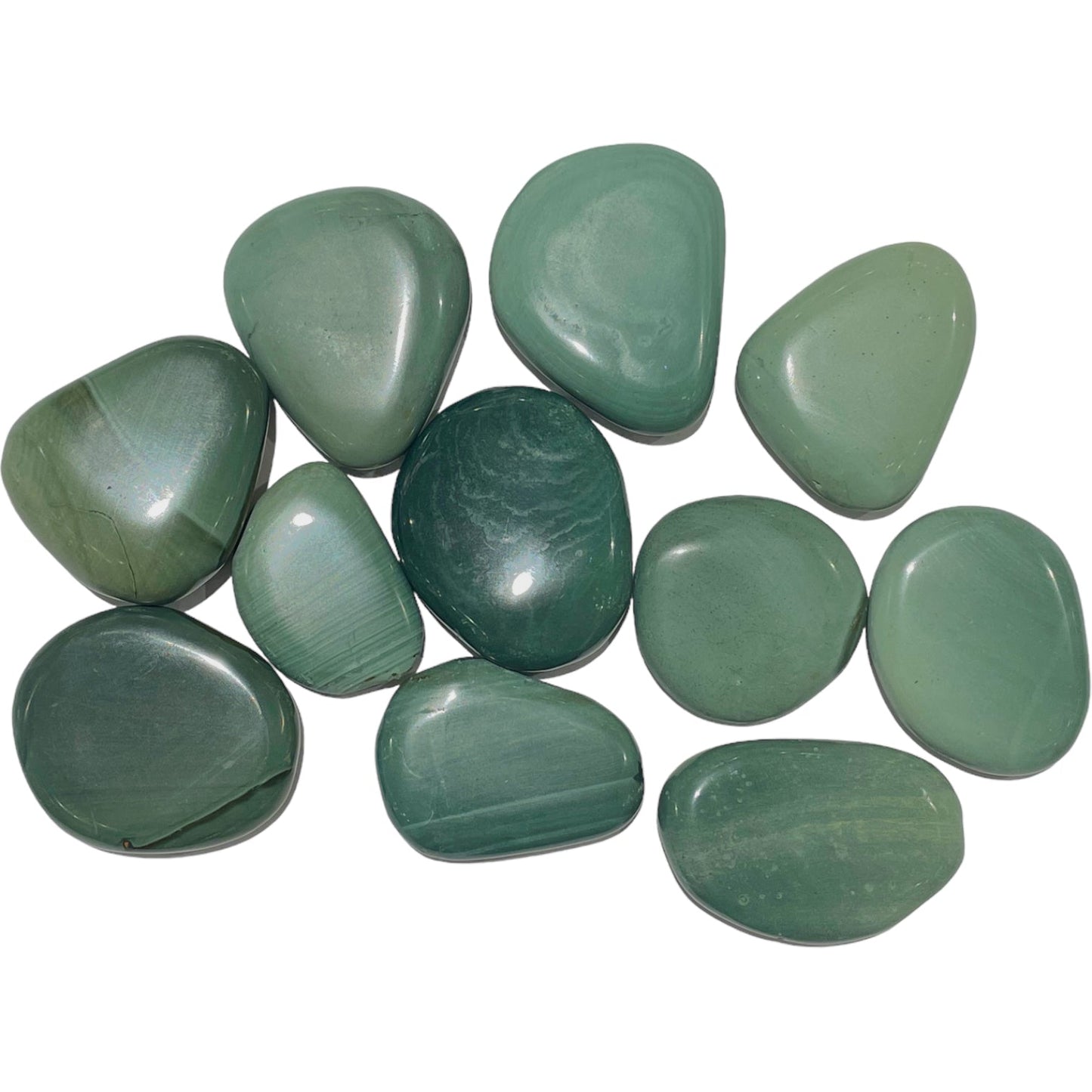 Galet Jaspe Verte 40mm (Lot de 250g) - Foliesbijoux