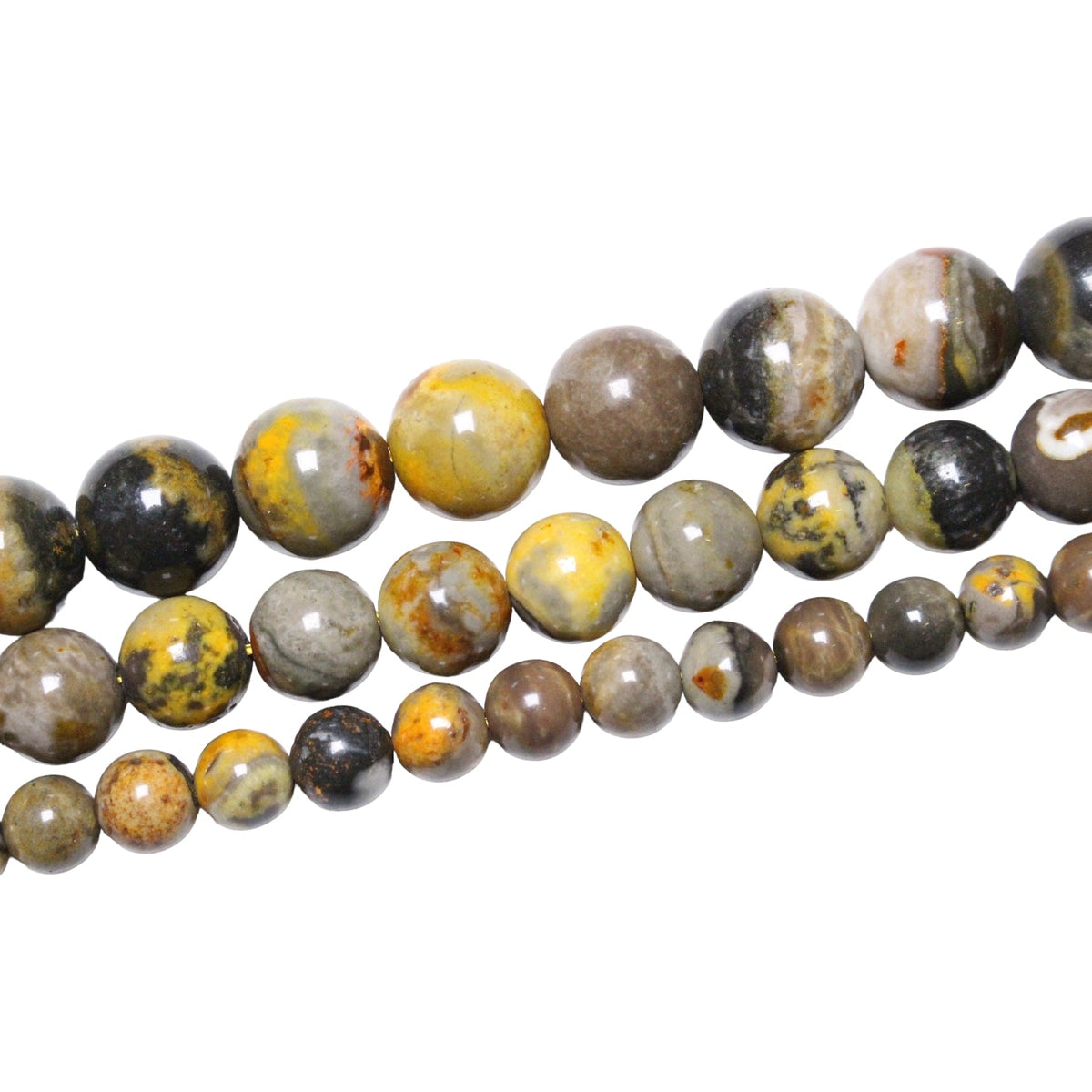 Fil de perle Jaspe Bumblebee AA+ - Foliesbijoux