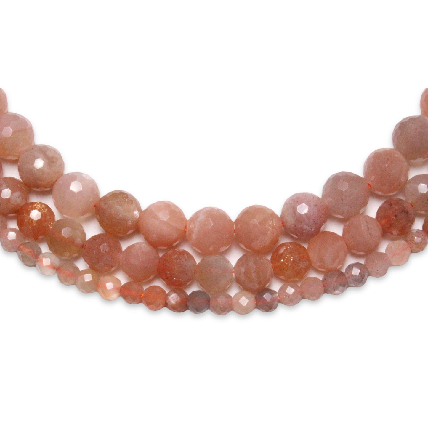 Fil Pierre de soleil en perle facetté - Foliesbijoux