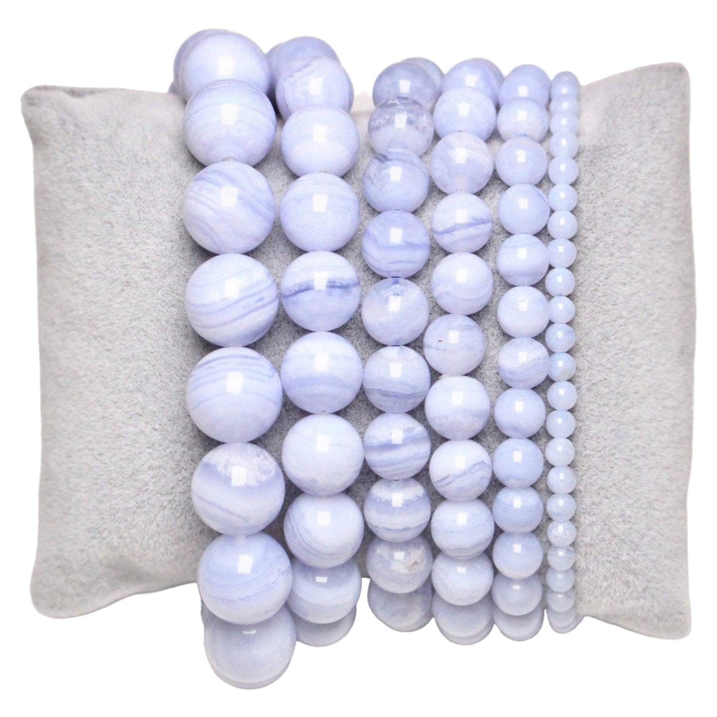 Bracelet Calcédoine bleue AA+ - Foliesbijoux