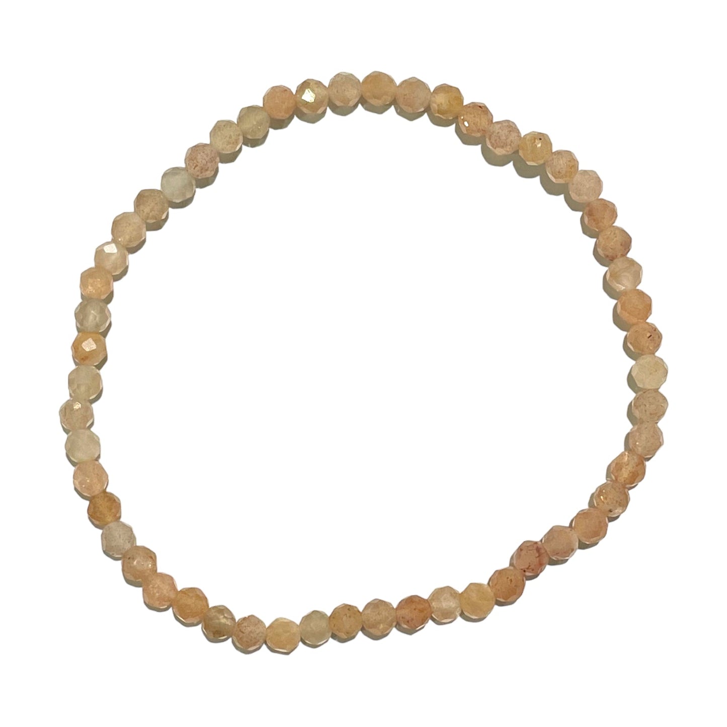 Bracelet Facetté 3mm Pierre de soleil A+ - Foliesbijoux